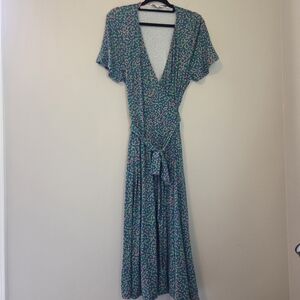 Boden Cassia Spotted Midi Dress